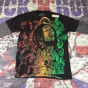 Bob Marley Sz Small Rock Icon T Shirts Thermal